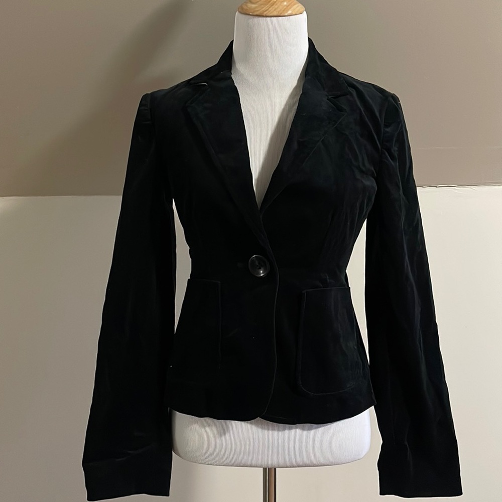 Gap Vintage black Velvet Blazer